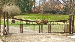 Found Object Driveway Gate